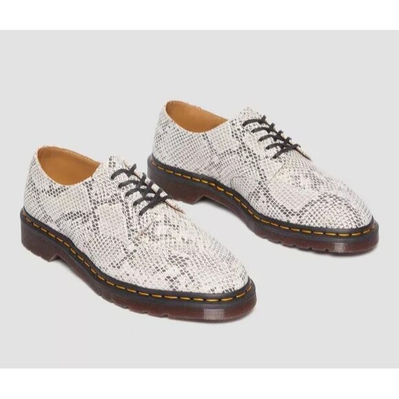 Dr. Martens 2046 Women’s Size 8/Men’s 7 Python Print Suede Snake Skin Oxford NEW - Picture 3 of 12